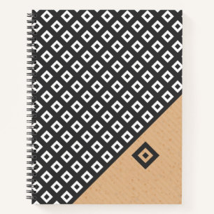 Modern Geometric Style Spiral Notebook