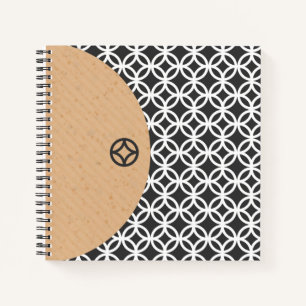Modern Geometric Style Spiral Notebook