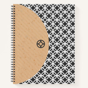 Modern Geometric Style Spiral Notebook