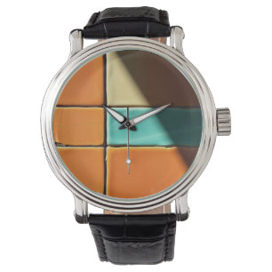 Modern Geometric Tile Pattern Design Watch