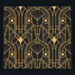 Modern Geometric Tiles Art Deco Poster<br><div class="desc">Vintage modern geometric tiles pattern. Abstract art deco seamless luxury background.
Vintage meets modern in geometric luxury. Art Deco dreams realised.
Modern geometric tiles,  abstract luxury. Vintage art deco touch.
deco,  background,  pattern,  abstract,  illustration,  texture,  decor,  fashion,  vintage,  gold,  white,  retro,  line,  seamless,  geometric,  luxury,  fabric,  ornament,  modern,  shape</div>