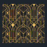 Modern Geometric Tiles Art Deco Poster<br><div class="desc">Vintage modern geometric tiles pattern. Abstract art deco seamless luxury background.
Vintage meets modern in geometric luxury. Art Deco dreams realised.
Modern geometric tiles, abstract luxury. Vintage art deco touch.
deco, background, pattern, abstract, illustration, texture, decor, fashion, vintage, gold, white, retro, line, seamless, geometric, luxury, fabric, ornament, modern, shape</div>