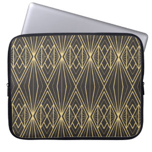 Modern geometric tiles pattern laptop sleeve