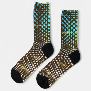 Modern Geometric Vendredi Dot Pattern Socks