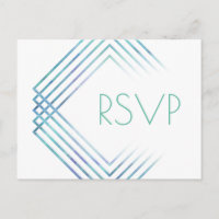 Modern Geometric Watercolor | Meal Choice RSVP