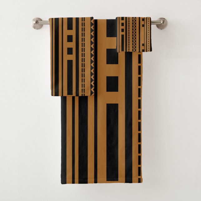 Modern Geometrics with Solid Background Towel (Insitu)