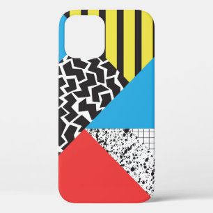 Modern Geometry: Abstract Seamless Style iPhone 12 Case