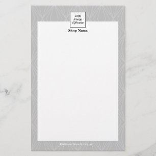 Modern Geometry Pattern Grey Black Flyer