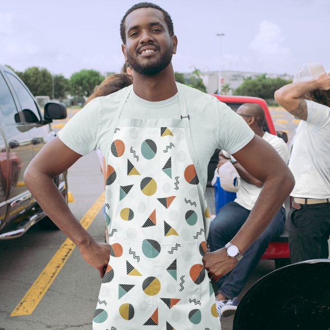 Modern Geometry Shapes Apron (Creator Uploaded)