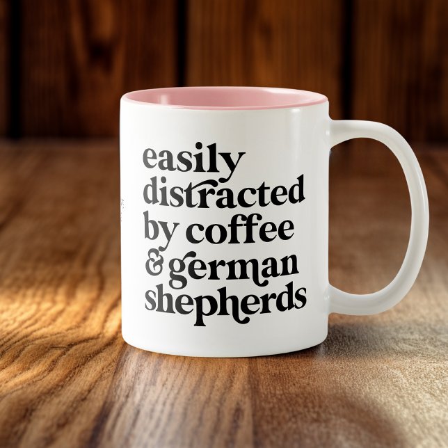 Modern German Shepherd Custom Two-Tone Coffee Mug (Creator Uploaded)