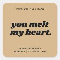 Modern Gift Candle Product Label Design