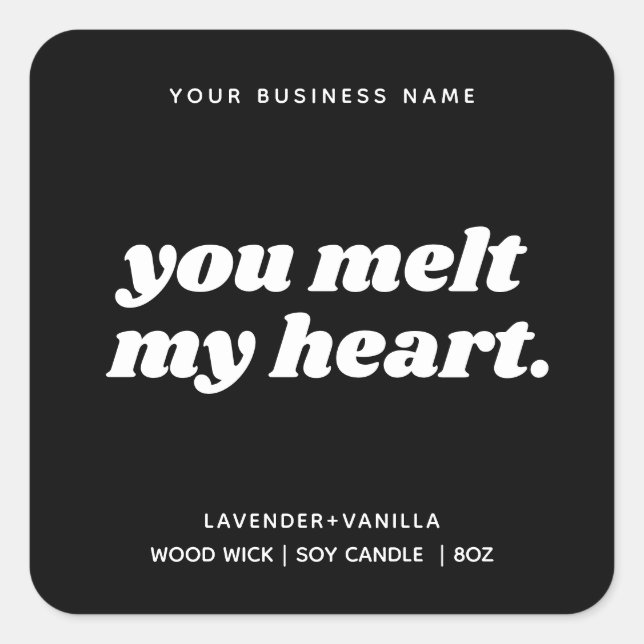 Modern Gift Candle Product Label Design (Front)