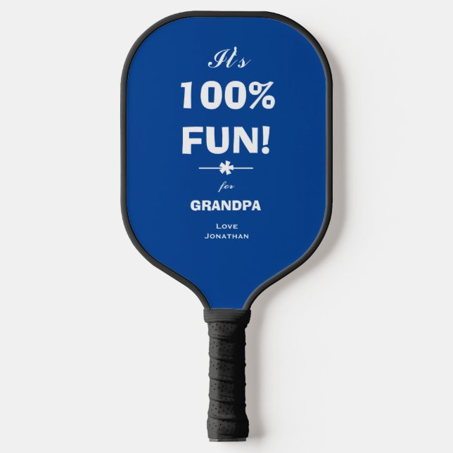Modern GIFT FOR GRANDPA Cool Script Name Classic  Pickleball Paddle (Front)