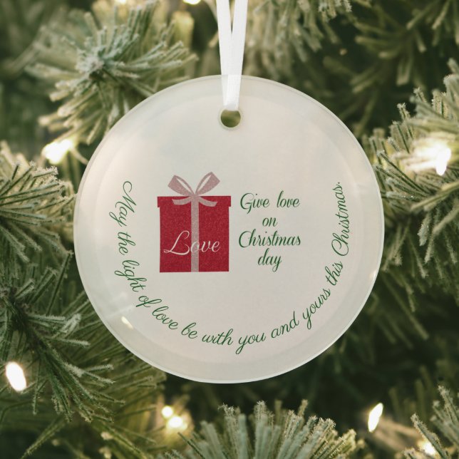 Modern Gift of Love for Christmas Ornament (Insitu)
