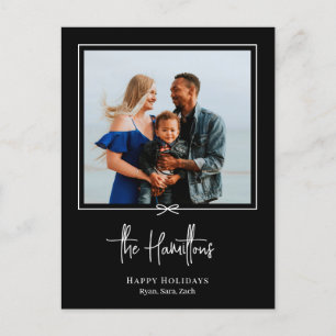 Modern Gift Photo Holiday Postcard Christmas Card