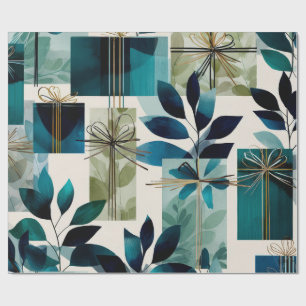 Modern Gift Wrap   Elegant Botanical Design