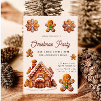 Modern Gingerbread House Christmas Party