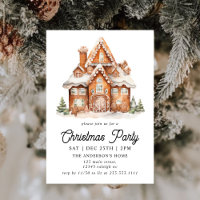 Modern Gingerbread House Christmas Party