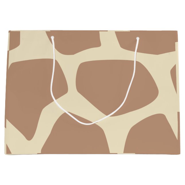 Modern giraffe pattern large gift bag (Front)