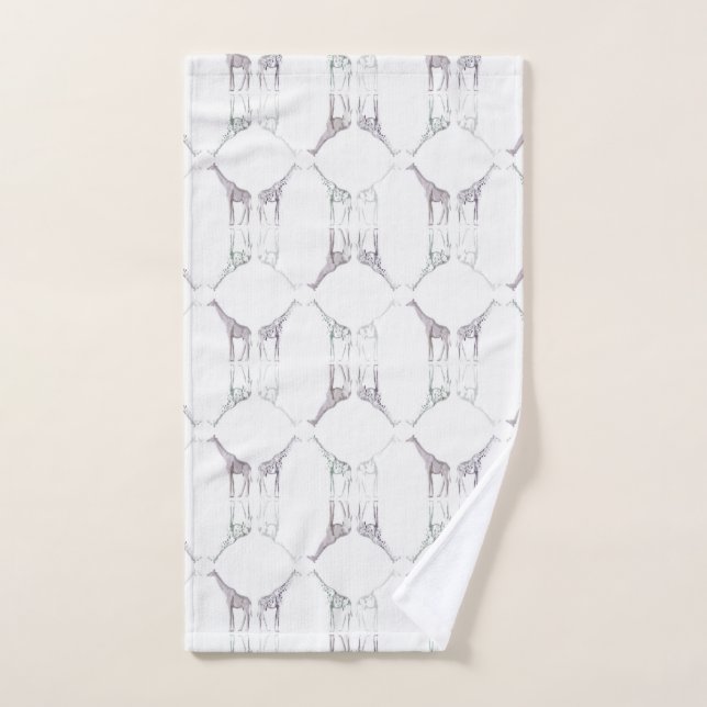 Modern Giraffe Print Hand Towel (Hand Towel)