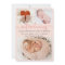 Modern Girl Birth Announcement Photo Collage Card