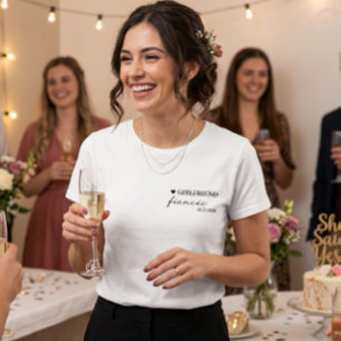 Modern Girlfriend to Fiancee   Engagement Gift  Tri-Blend Shirt