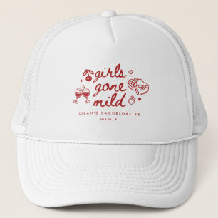 Modern Girls Gone Mild Script Bachelorette Weekend Trucker Hat