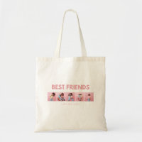 Modern girly multi photo script trendy bestfriends