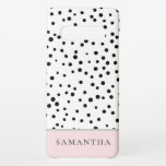 Modern Girly Pastel Pink With Personalised Name Samsung Galaxy Case<br><div class="desc">Modern Girly Pastel Pink With Personalised Name</div>