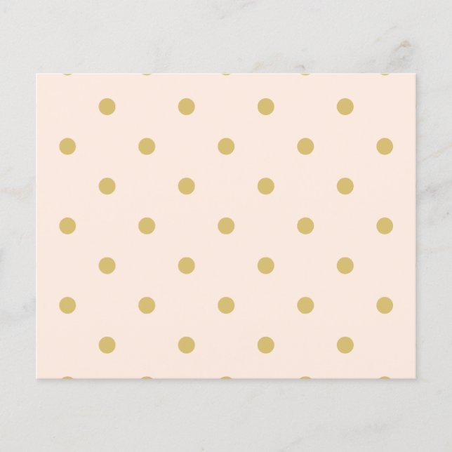 Modern Girly Pink and Gold Polka Dots Pattern Flyer (Front)