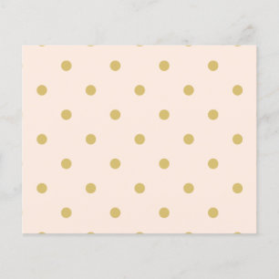 Modern Girly Pink and Gold Polka Dots Pattern Flyer