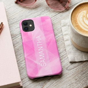 Modern Girly Pink Watercolor Stylish Case-Mate iPhone Case