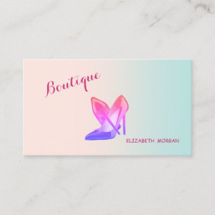 Modern Girly Proffesional ,High Heels Business Card