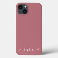 Modern Girly Rose Gold Pink Chic Personalised