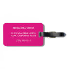 Modern Glam Black, Cream & Fuchsia Stripe