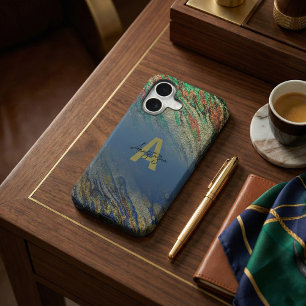 Modern Glam Luxury Stylish Glitter Monogrammed