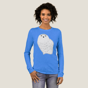Modern glam snow owl Tri-Blend shirt