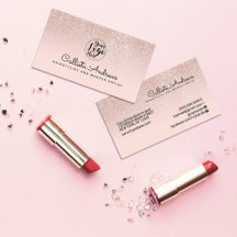 Modern Glamorous Rose Gold Pink Glitter Ombre