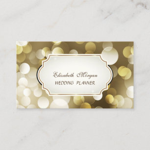 Modern Glamourous Professional Bokeh Business Card