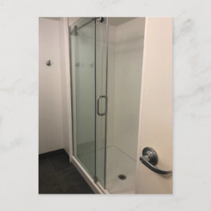 Modern Glass Shower Stall Thank You Card