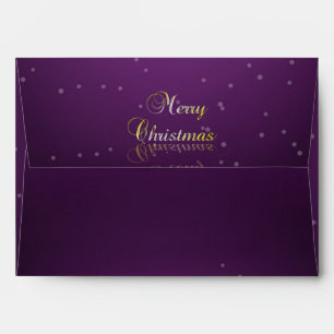 Modern Gleamy Christmas Tree Envelopes