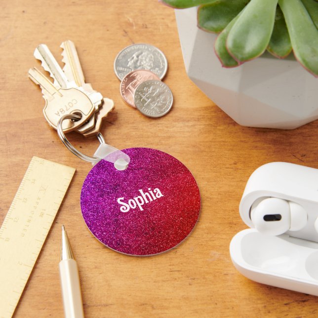 modern glitter background key ring (Desk)