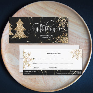 Modern Glitter Christmas Tree Snowflakes