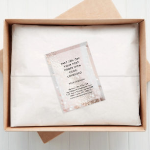 Modern  Glitter Discount Card