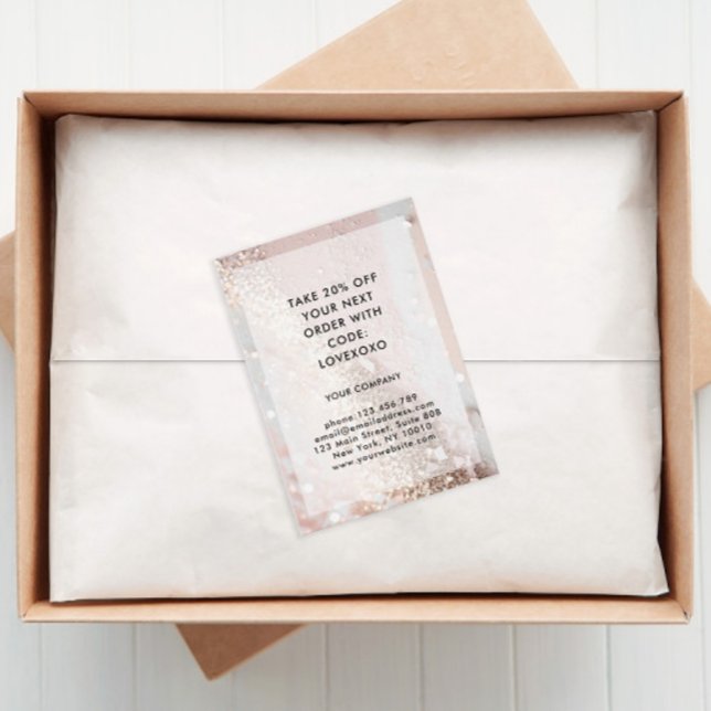 Modern  Glitter Discount Card (Creator Uploaded)