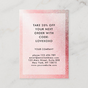 Modern  Glitter Discount Card