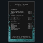Modern Glitter Drop Mint Schwarz Flyer<br><div class="desc">Modern,  Glitter Style in Mint und Schwarz. Es wird keine echte Folie/Glitter verwendet. Es ist ein Fotodruck. Editiere es in Minuten. Über " weiteres personalisieren" kannst Du die Schriftgröße,  Farbe und Position individuell verändern.</div>