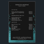 Modern Glitter Drop Mint Schwarz Flyer<br><div class="desc">Modern,  Glitter Style in Mint und Schwarz. Es wird keine echte Folie/Glitter verwendet. Es ist ein Fotodruck. Editiere es in Minuten. Über " weiteres personalisieren" kannst Du die Schriftgröße,  Farbe und Position individuell verändern.</div>