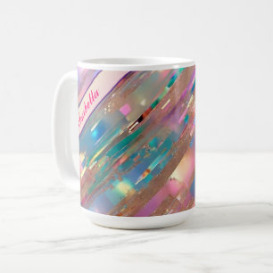 Modern Glitter Opal Holographic Collection Coffee Mug