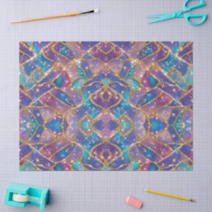 Modern glitter opal pastel colours tissue paper